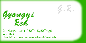 gyongyi reh business card